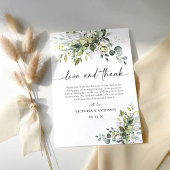 Greenery Wedding Dankeschön Karten