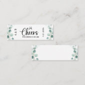 Greenery Wedding Drink Ticket Voucher (Vorne/Hinten)