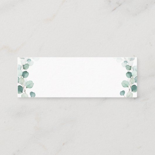 Greenery Wedding Drink Ticket Voucher (Rückseite)