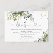 Greenery Wedding Enclosure Card Begleitkarte (Vorderseite)