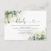Greenery Wedding Enclosure Card Begleitkarte (Vorderseite)