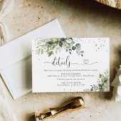 Greenery Wedding Enclosure Card Begleitkarte