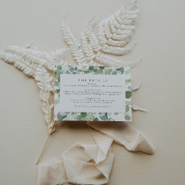 Greenery Wedding Enclosure Card Begleitkarte