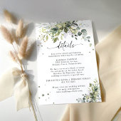 Greenery Wedding Enclosure Card Begleitkarte