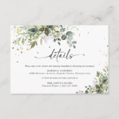 Greenery Wedding Enclosure Card Begleitkarte (Vorderseite)