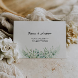 Greenery Wedding Envelope Address Template