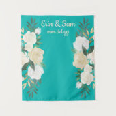 Greenery Wedding Foto Stand Backdrop Spring Boho Wandteppich (Vorderseite)