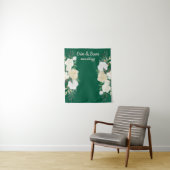 Greenery Wedding Foto Stand Hintergrund Hunter Gre Wandteppich (Beispiel)