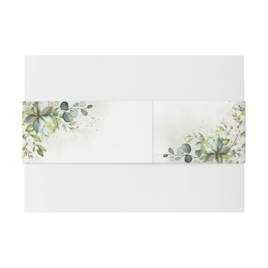 Greenery Wedding Invitation Bly Band (Rückseitenbeispiel)