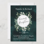 Greenery Wedding Invite, Abend Empfang Einladung (Vorderseite)