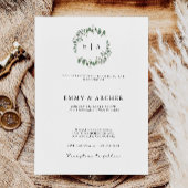 Greenery Wedding Invites Template Einladung