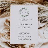 Greenery Wedding Invites Template Einladung