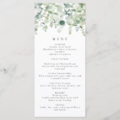 Greenery Wedding Menu Menükarte (Vorderseite)