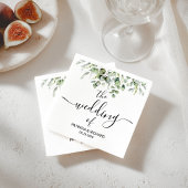 Greenery Wedding Napkins Serviette