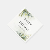Greenery Wedding Napkins Serviette (Ecke)