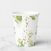 Greenery Wedding Paper Cups Pappbecher (Rechts)