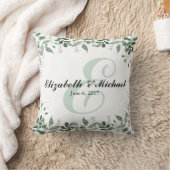 Greenery Wedding Personalisiert Throw Kissen (Decke)