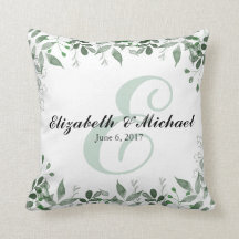 Greenery Wedding Personalisiert Throw Kissen