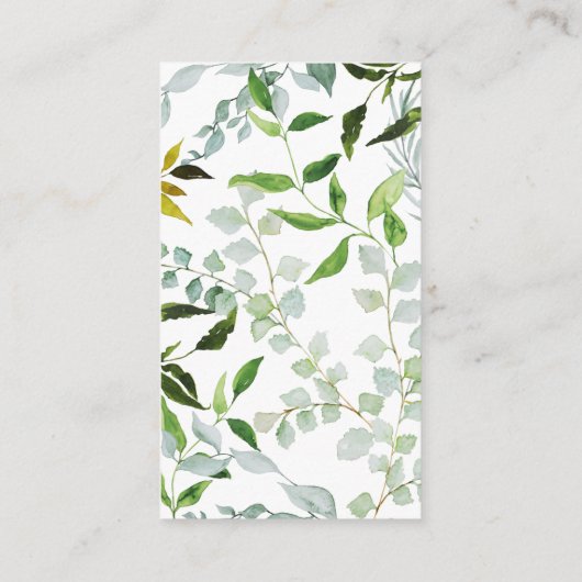 Greenery Wedding QR Online UAWG Begleitkarte (Rückseite)