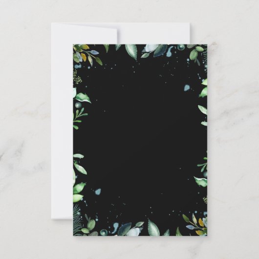 Greenery Wedding RSVP (Rückseite)