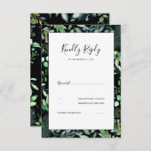 Greenery Wedding RSVP (Vorne/Hinten)