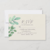 Greenery Wedding RSVP Card (Vorderseite)