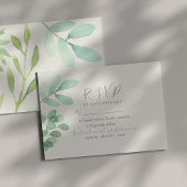 Greenery Wedding RSVP Card