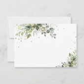 Greenery Wedding RSVP Card (Rückseite)