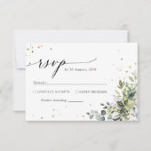 Greenery Wedding RSVP Card (Vorderseite)