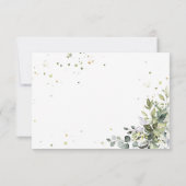 Greenery Wedding RSVP Card (Rückseite)