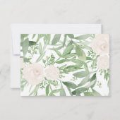 Greenery Wedding RSVP Card Einladung (Rückseite)