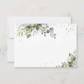 Greenery Wedding RSVP Card Karte (Rückseite)