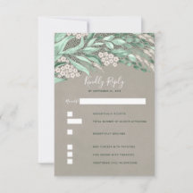 Greenery Wedding RSVP