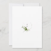 Greenery Wedding Save the Date Card (Rückseite)