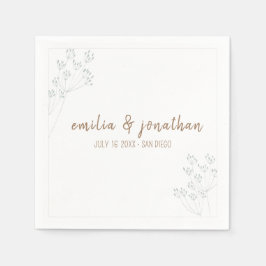 Greenery Wedding Serviette