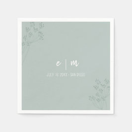 Greenery Wedding Serviette