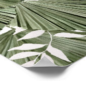 Greenery Wedding Spanish Begrüßungszeichen Poster (Ecke)