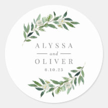 Greenery Wedding Stickers