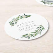 Greenery Wedding Untersetzer (Angewinkelt)