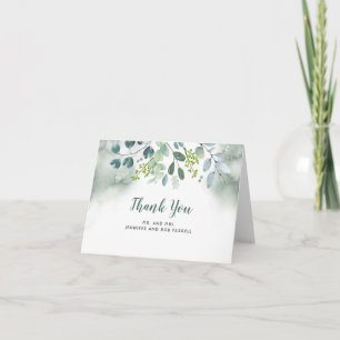 Greenery Wedding Vielen Dank Dankeskarte