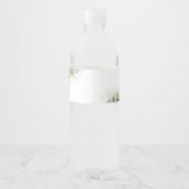 Greenery Wedding Water Bottle Labels Wasserflaschenetikett (Rückseite)