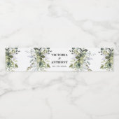 Greenery Wedding Water Bottle Labels Wasserflaschenetikett (Einzelnes Label)