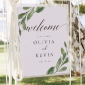 Greenery Wedding Willkommenszeichen Poster