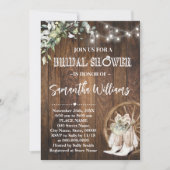 Greenery Western Brautparty Country Wedding Einladung (Vorderseite)