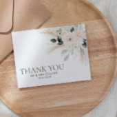 Greenery White Floral Vielen Dank Card Flat VICTOR Dankeskarte