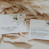 Greenery White Floral Vielen Dank Card Flat VICTOR Dankeskarte