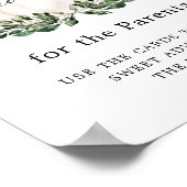 Greenery White Pumpkin Ratgeber und Wünsche Zeiche Poster (Ecke)