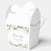 Greenery White Roses Baby Duwer Fevor Box Geschenkschachtel (Geöffnet)