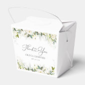 Greenery White Roses Baby Duwer Fevor Box Geschenkschachtel (Rückseite)