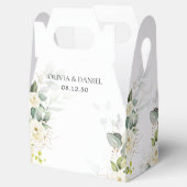 Greenery White Roses Gastgeschenk Hochzeit Box Geschenkschachtel (Geöffnet)